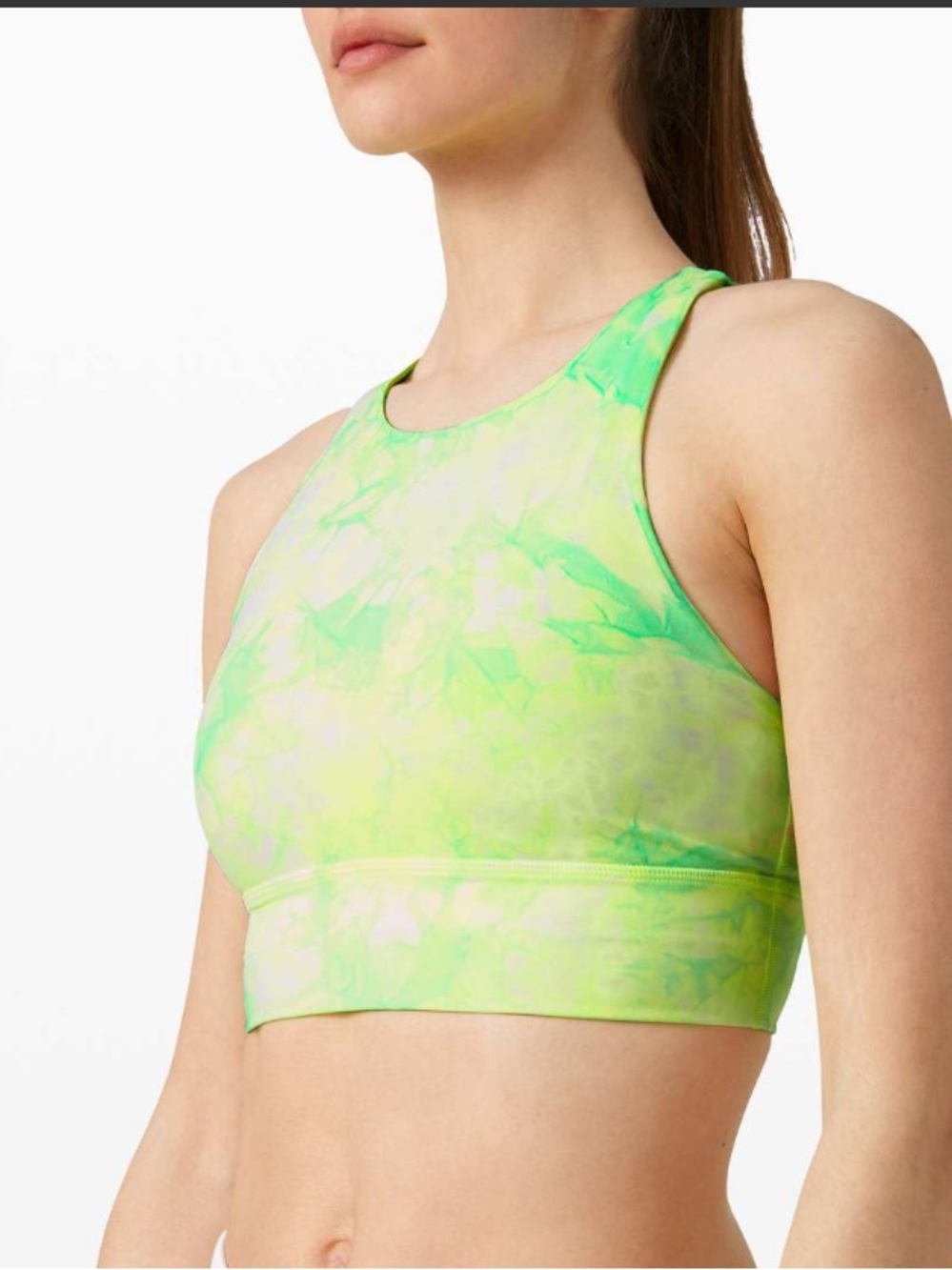 Lululemon Energy High Neck Long Line Shibori Sports Bra